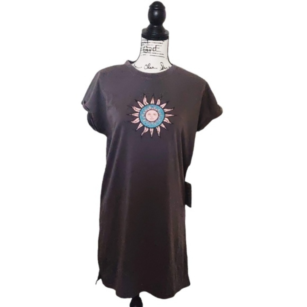NWOT J for Justify Gray Tee Shirt Dress Size M